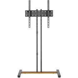 myWall MYW HP121L - Standfuss für Bildschirm 34"" - 55"" höhenverstellbar 35 (35 kg, 34" - 55"), TV Ständer, Schwarz