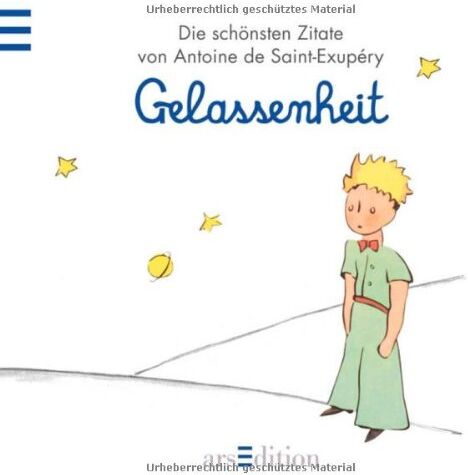 Gelassenheit: Der Kleine Prinz - Die schönsten Zitate von Antoine de Saint-Exupéry (Kleiner Prinz Minibücher) - Preis vom 01.10.2026 17:08:56 h