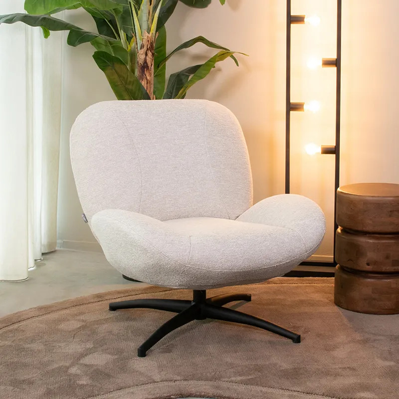 Label51 Clayton Fauteuil - Naturel - Geweven