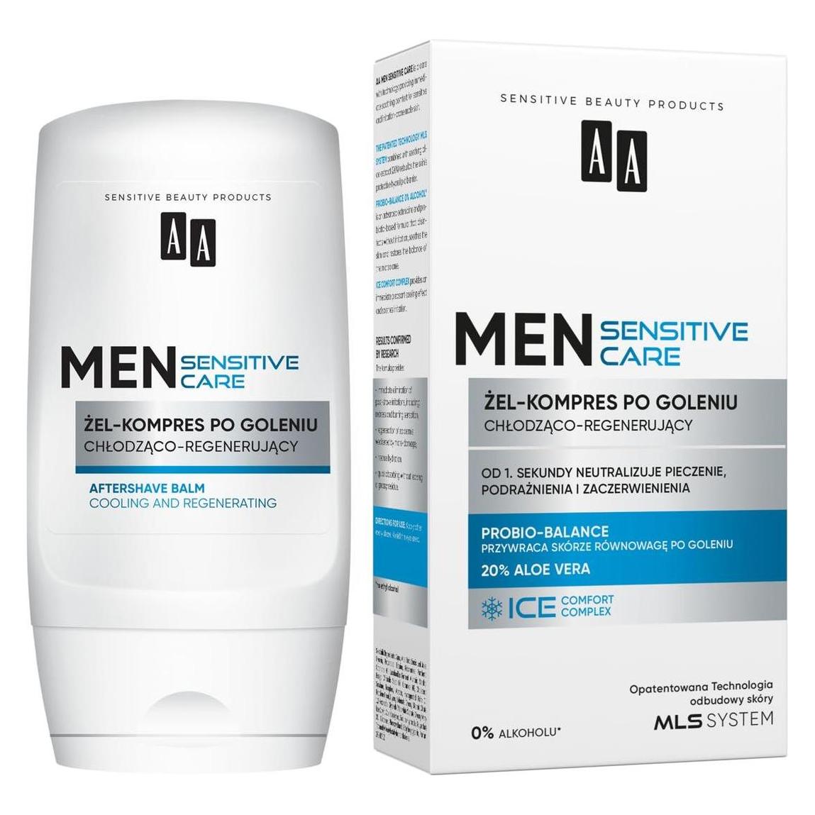 Oceanic AA Men Sensitive Care żel-kompres po goleniu chłodząco-regenerujący 100ml (Aftershave Gel, 100 ml) (54607846)