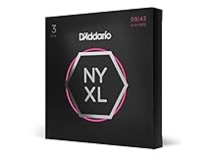 D'Addario NYXL0942-3P Cordes Guitare 09-42, 3 Jeux