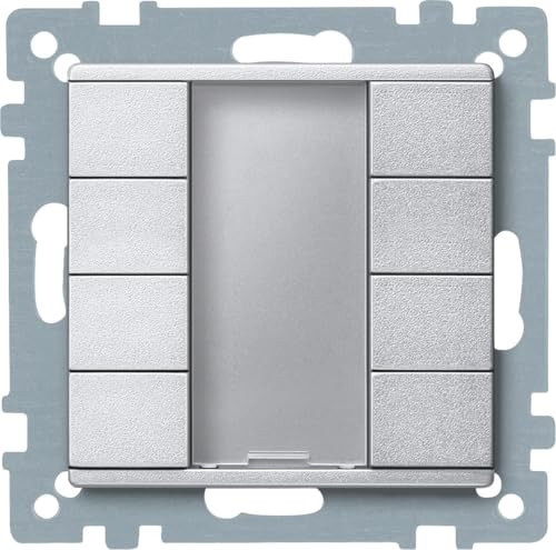 Merten 627860 4-voudig plus knop, aluminium, systeem M