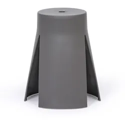 Kunststoffhocker RIKO, grau