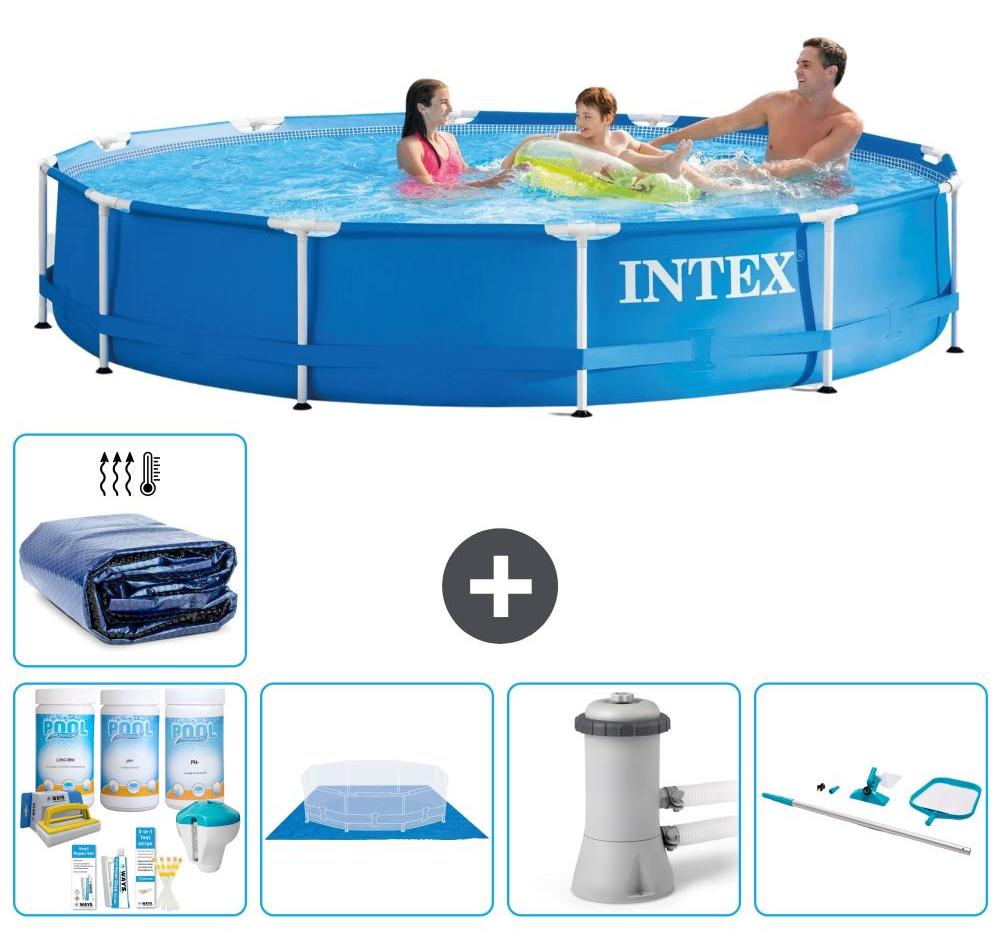 Frame Pool Rund - 366x76 cm - 6-teilig S20441