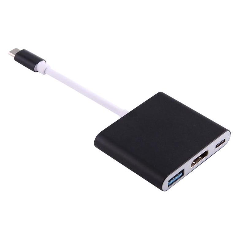 SIGN Adapter USB-C to HDMI - USB-A - USB-C - Black (HDMI) (PC0849B)