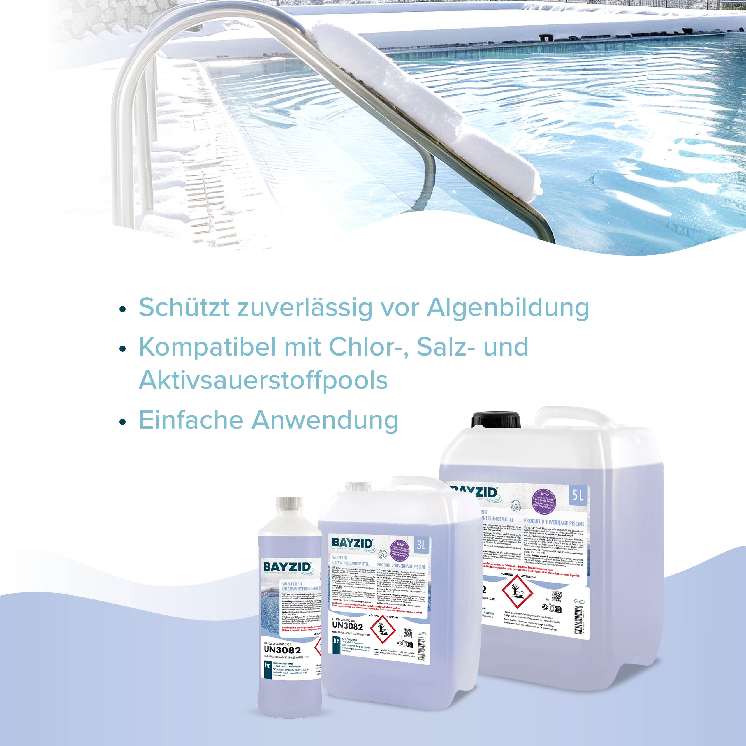 Höfer Chemie GmbH 1x 3 L Produit d'hivernage piscine