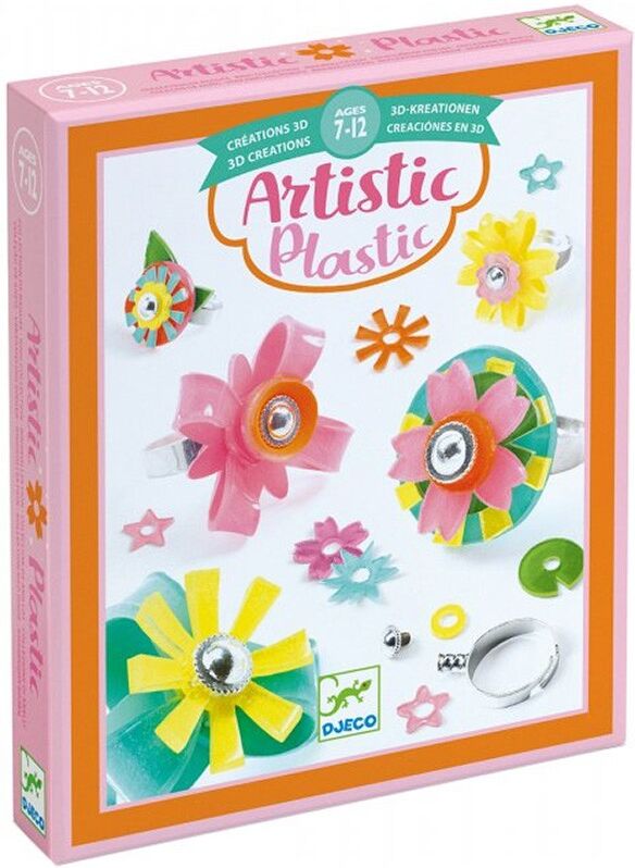 Collection de bagues Artistic Plastic - Djeco