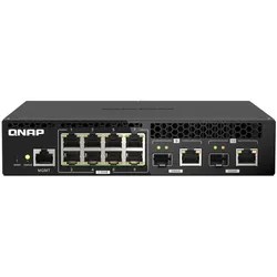 QNAP QSW-M2108R-2C Netzwerk-Switch Managed L2 2.5G Ethernet (100/1000/2500) Power over Ethernet (PoE) Schwarz