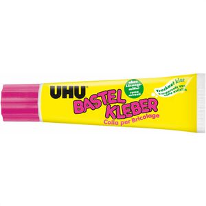 UHU Alleskleber 47735, Bastelkleber, 90g, ohne Lösungsmittel, transparent