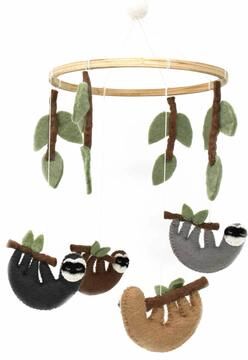 Global Craft Sleepy Sloth Felt Baby Nursery Felt Mobile