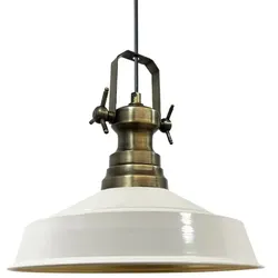 Bamyum Asletl Vintage Metall Weiß Pendelleuchte