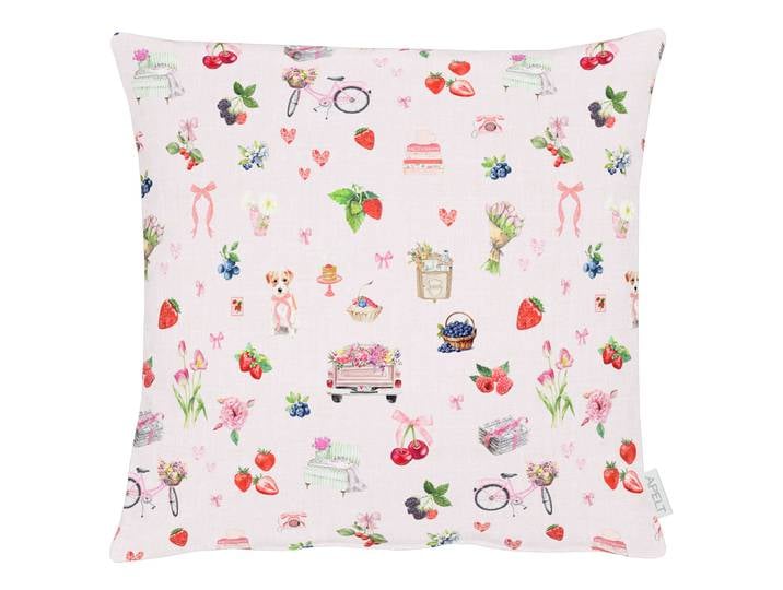 Dekokissenbezug 6724 Multicolor/Rosa 49 x 49cm Mischgewebe