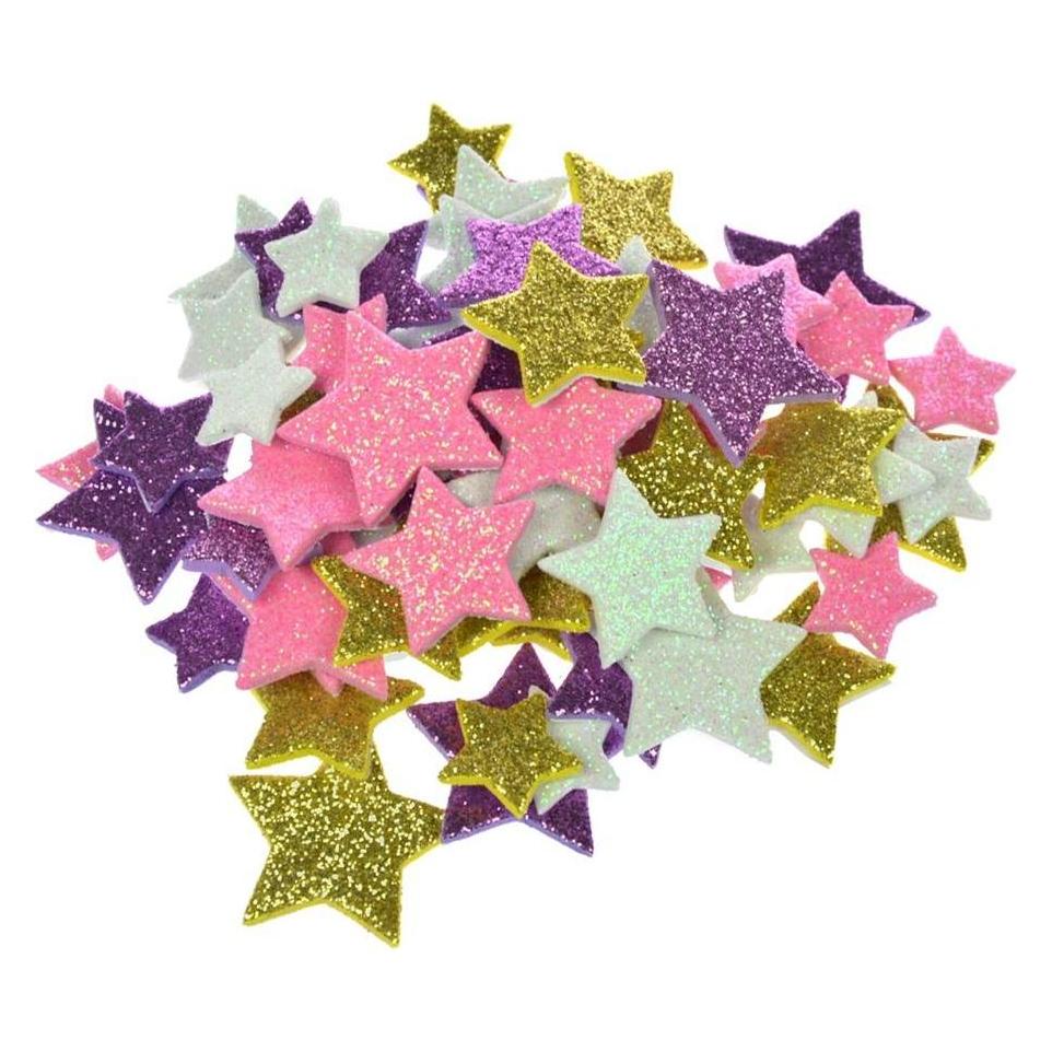 Arpex Glitzersternaufkleber (66 Sticker) (47596332)