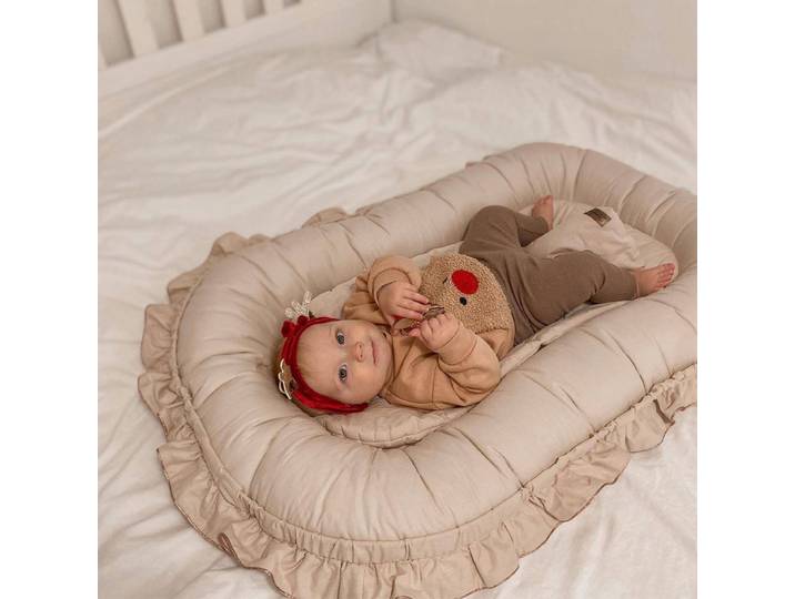 Berceau de bébé en coton et dentelle, lit central pour bébé, Anti-démarrage, lit biomimétique pour nouveau-né, lit de couchage Portable