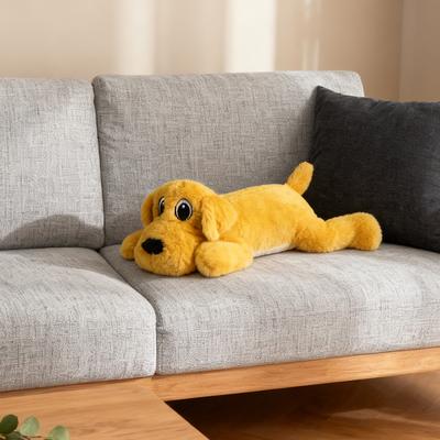 Happy Pet Pantry Calm Paws Interactive Plush Chew Toy For Dogs & Cats Durable Squeaky Pet Comfort Companion yellow