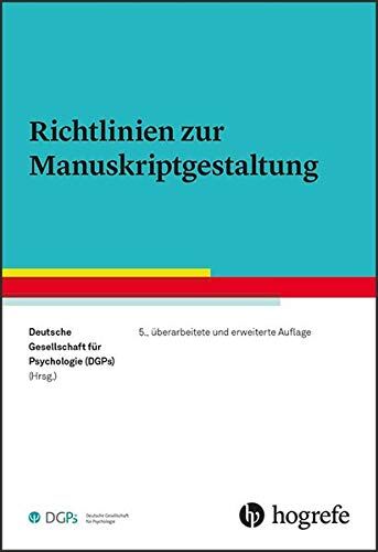 Deutsche Gesellschaft für Psychologie (DGPs) - Richtlinien zur Manuskriptgestaltung - Preis vom 30.09.2026 22:30:23 h