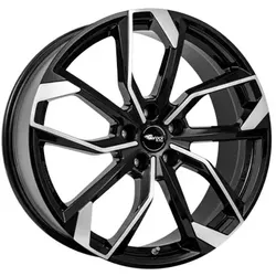 RC Design Rc34 Black Gloss Fully Polished 7.5x17 ET 51 5X112 Alufelge Schwarz