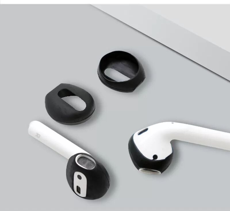 INF Silikon-Gehörschutz für AirPods 1/2 Generation Schwarz