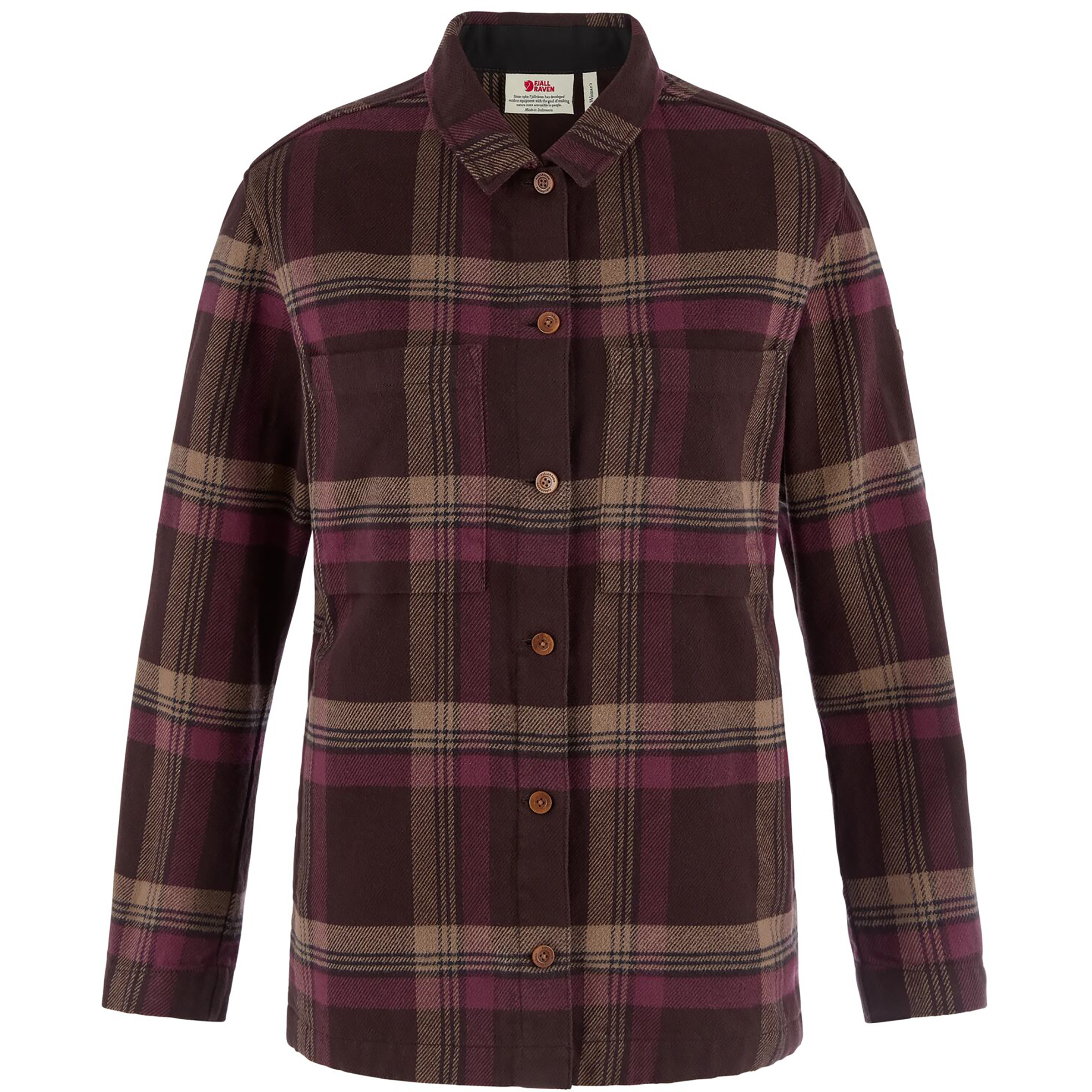 Fjällräven Singi Flannel Damen Blusen braun Größe M Lifestyle Widerstandsfähig