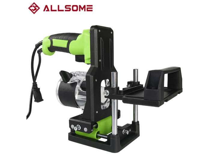 Allsome – Support de Machine à rainurer 2 en 1, Support de Machine à tailler le bois, en alliage d'aluminium, Support de routeur de coupe