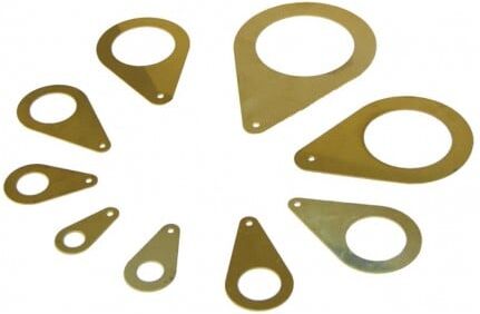 HiNelson Piastra di massa in ottone 2''