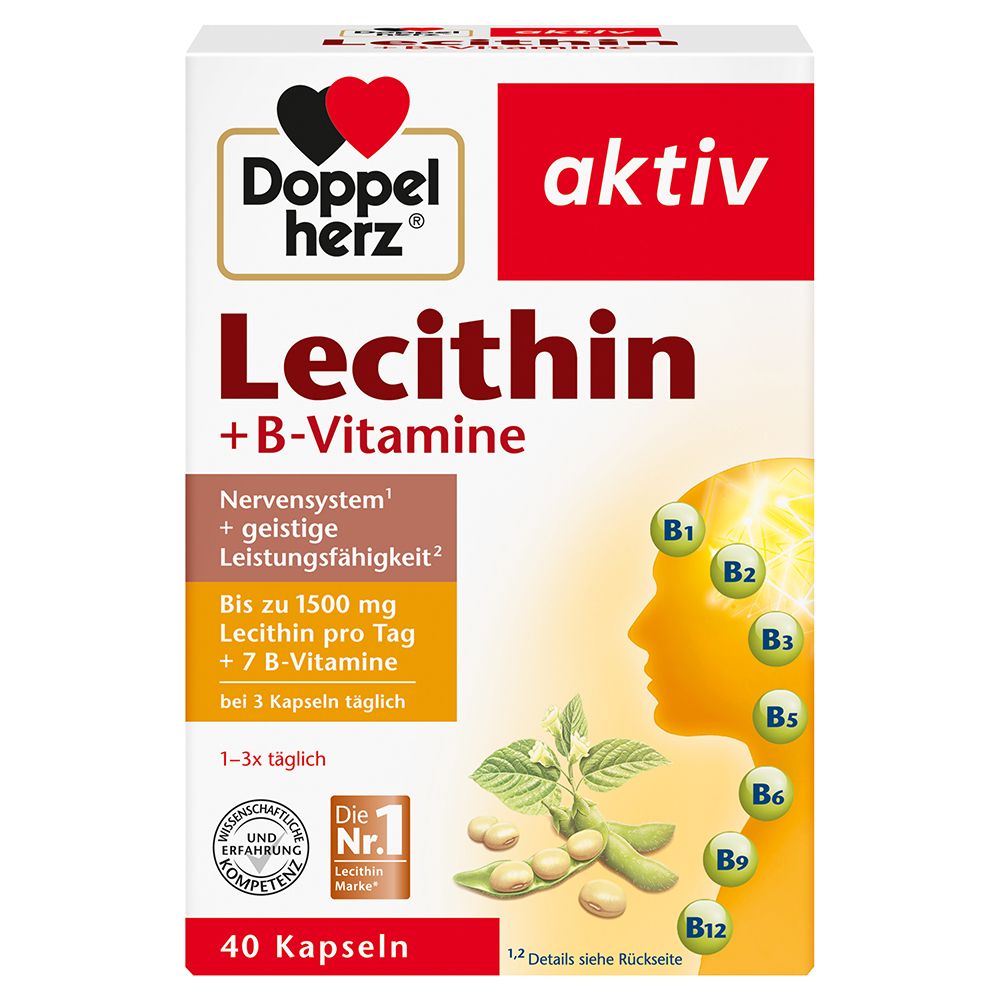 Doppelherz Lecithin+B-Vitamine Kapseln 40 St