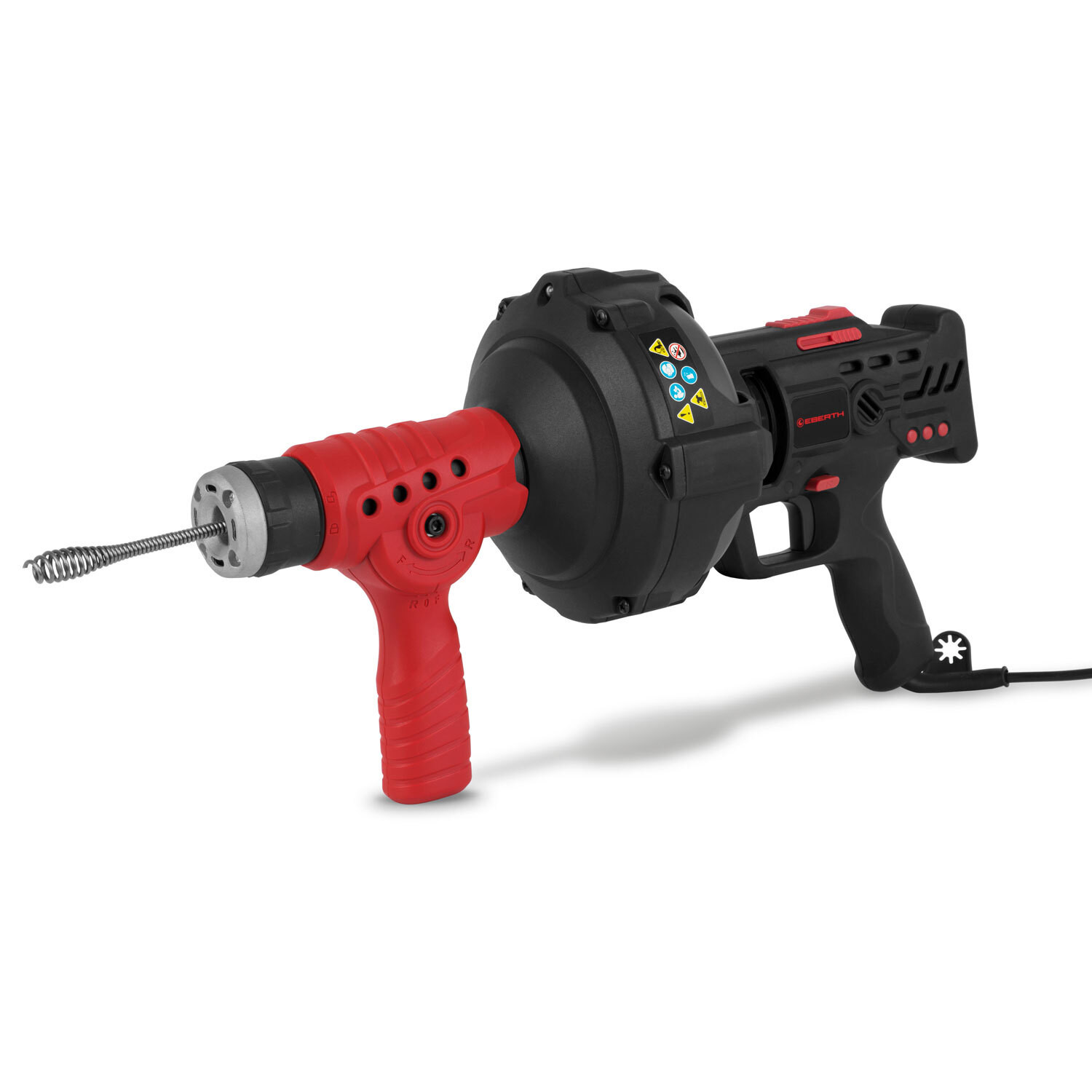 Eberth Elektrische Ontstopper met 7,6 meter spiraal, 85W, 11 mm diameter