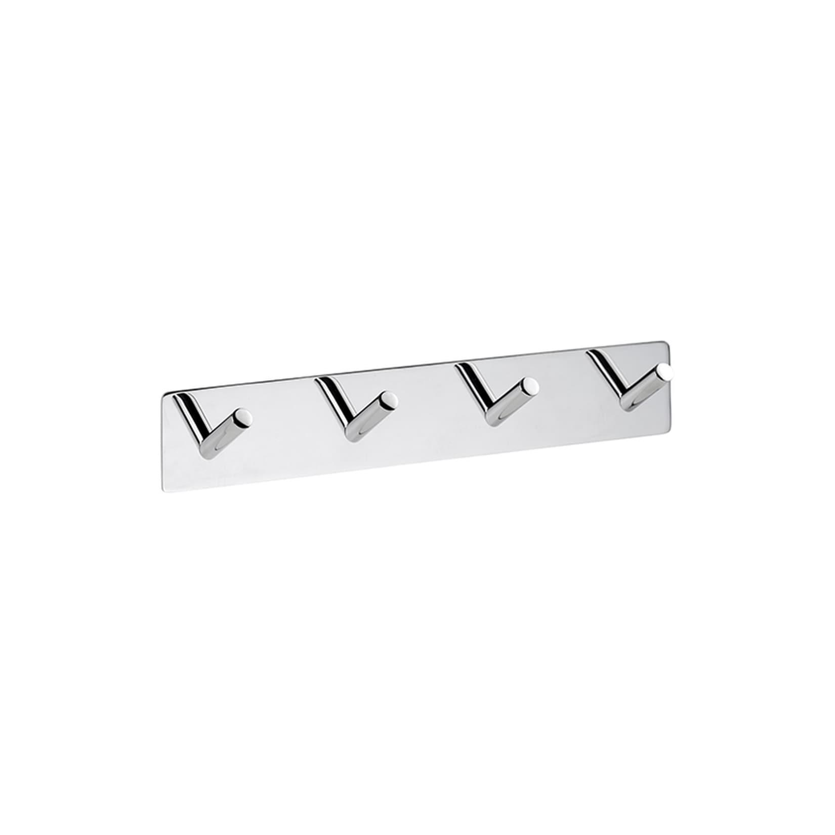 Brillantbad BEASY Hakenleiste Edelstahl poliert 38x255x45 mm für Bad & Küche >> zum Kleben