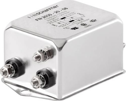 Schaffner FN2030-6-06 FN2030-6-06 Entstörfilter 250 V/AC 6A 8 mH (L x B x H) 71 x 46.6 x 22.3mm 1St.