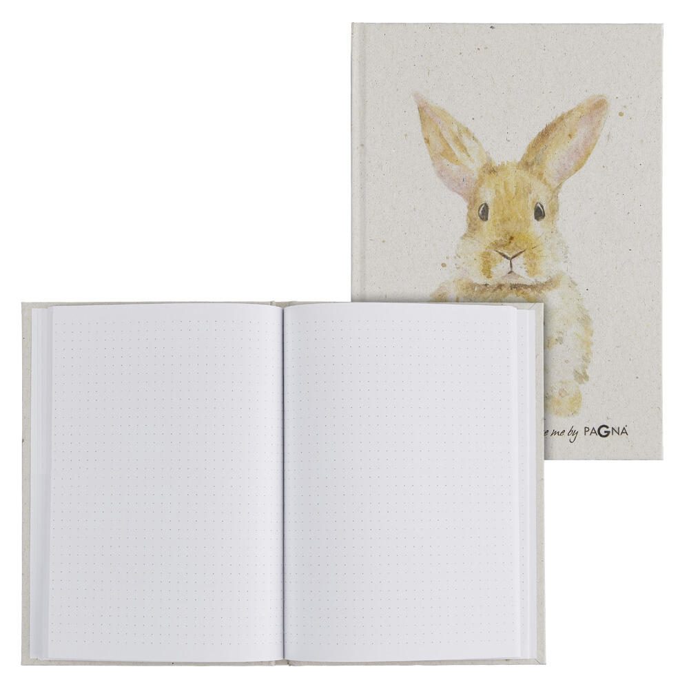 PAGNA Hase Notizbuch DIN A5 punktraster beige 26098-15