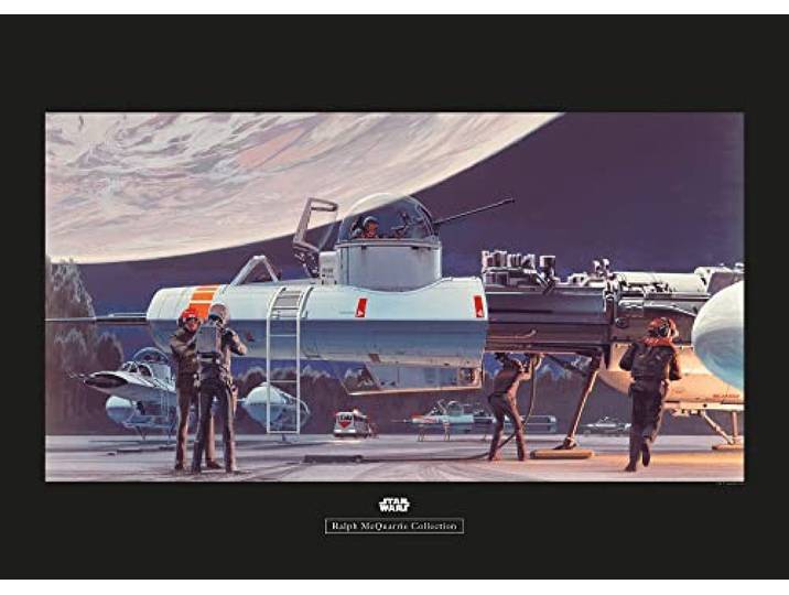 Komar Star Wars Classic RMQ Yavin Hangar - Größe: 70 x 50 cm, Wandbild, Poster, Kunstdruck (ohne Rahmen)