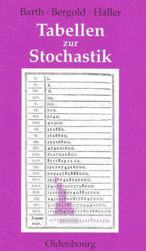 Friedrich Barth - Tabellen zur Stochastik - Preis vom 11.10.2026 15:43:13 h