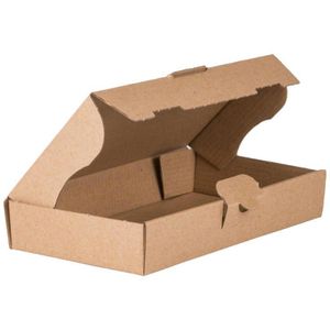 BB-Verpackungen Maxibriefkarton braun, für DIN A6, 186 x 106 x 34mm, Steckverschluss, 25 Stück