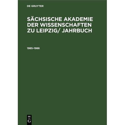 1985–1986, Gebundene Ausgabe von , De Gruyter, 978-3-11-261701-4