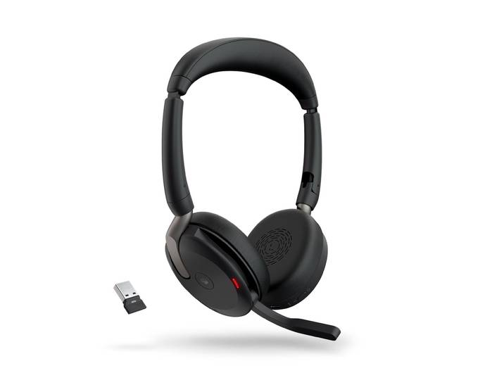 Jabra Evolve2 65 Flex MS Duo Casque sans fil Bluetooth + Dongle USB-A