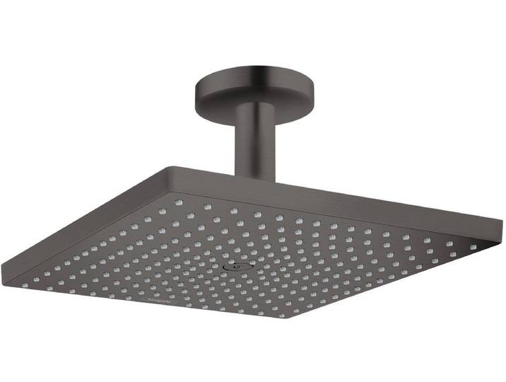Hansgrohe Raindance E hoofddouche - 30x30cm - vierkant - brushed black chrome (zwart)