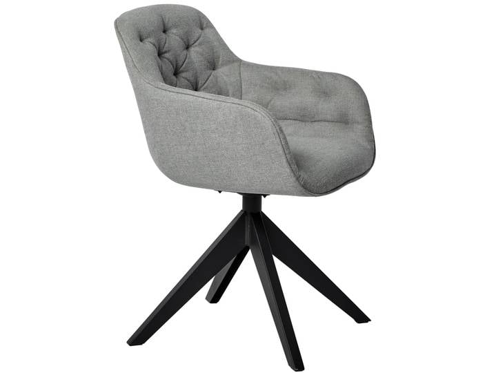 Jahnke Stuhl KENSINGTON, Hellgrau, Stoff