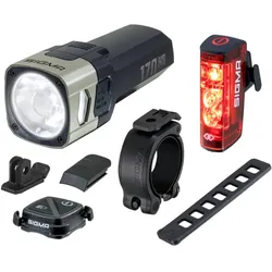 SIGMA SPORT LED Akku Set Scheinwerfer Aura 170 HB + Rücklicht Hiro 50