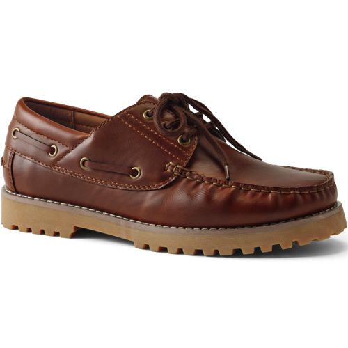 Bootsschuhe für Herren, Herren, size: regular, Braun, Synthetic-blend, by Lands' End