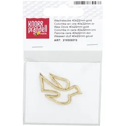 6x Knorr Prandell Wachs-Taube 40x22mm gold