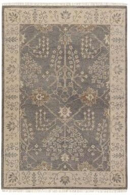 Juniper Home Hand-Knotted Oriental Grey/ Silver Area Rug
