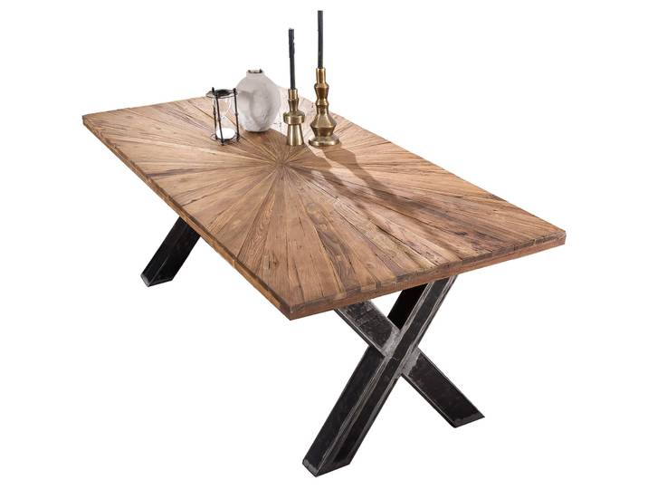 Esstisch Ralf Teak natur Massivholz B 200 T 100 cm