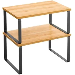 Songmics Küchen-Organizer 29,7/15,8/19,5 cm schwarz