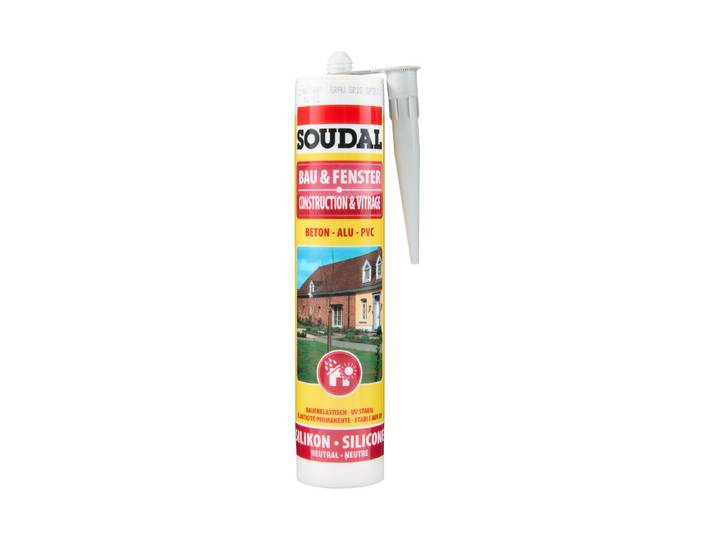 Soudal Bau- und Fenstersilikon 300 ml Grau