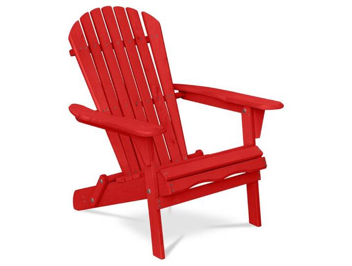 Chaise de jardin Adirondack - Bois - Mavsa Rouge