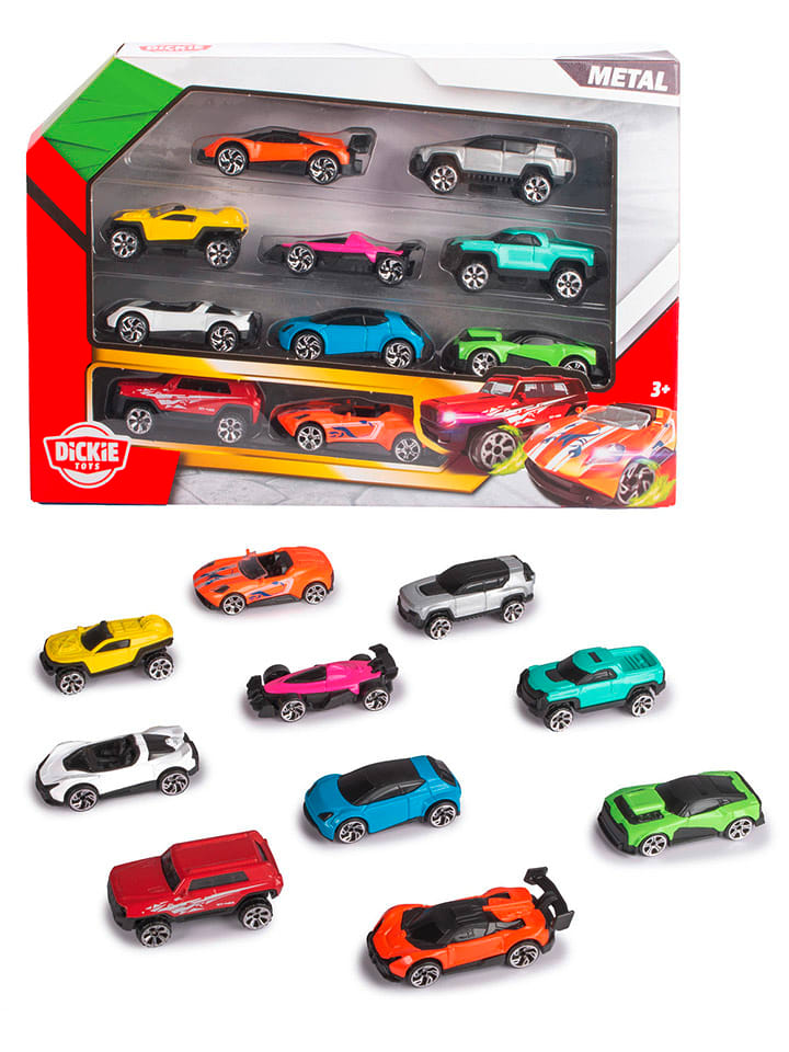 Dickie 10er-Set Modellautos "Vehicles" - ab 3 Jahren - onesize