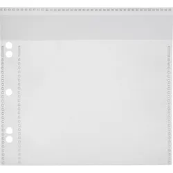 100 SPRINTIS CD Hüllen zum Abheften, 100 Stück, transparente Schutzhülle mit Klappe, 144 x 137 mm, zur CD-Sammlung und Organisation im Büro