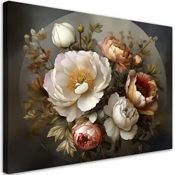WANDBILD natur botanicals laubblumen