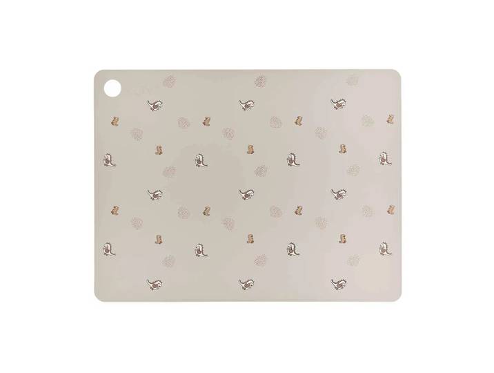 OYOY Votre set de table Dina Dino de 34x45 cm Argile