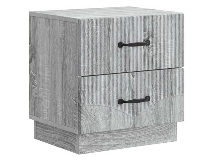 Tmriohed Nachttisch Graues Sonoma 43x34,5x44,5 cm Holzwerkstoff Kompakter Beistelltisch fürs Schlafzimmer mit 2 geräumigen Schubladen für ordentliche Aufbewahrung und zeitloses Design.